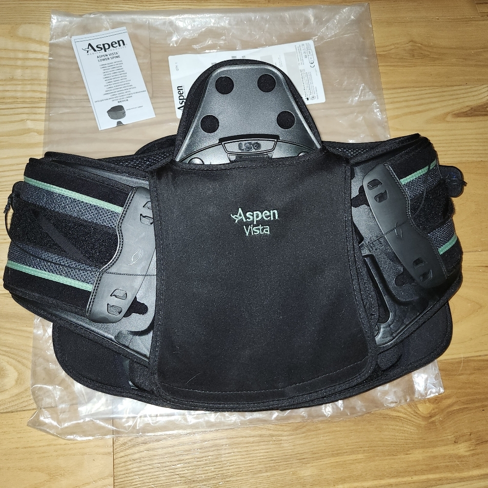 ASPEN VISTA LSO 637 Black Back Brace